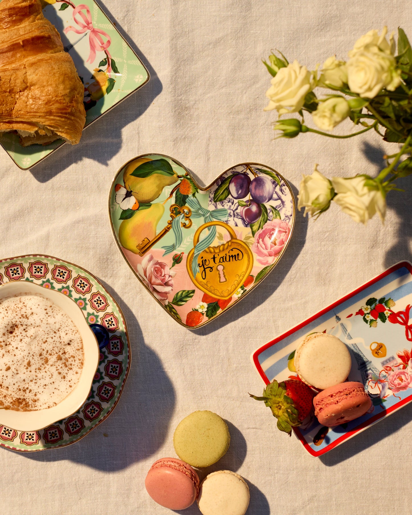 Heart Shape Trinket Tray Je t'aime Paris