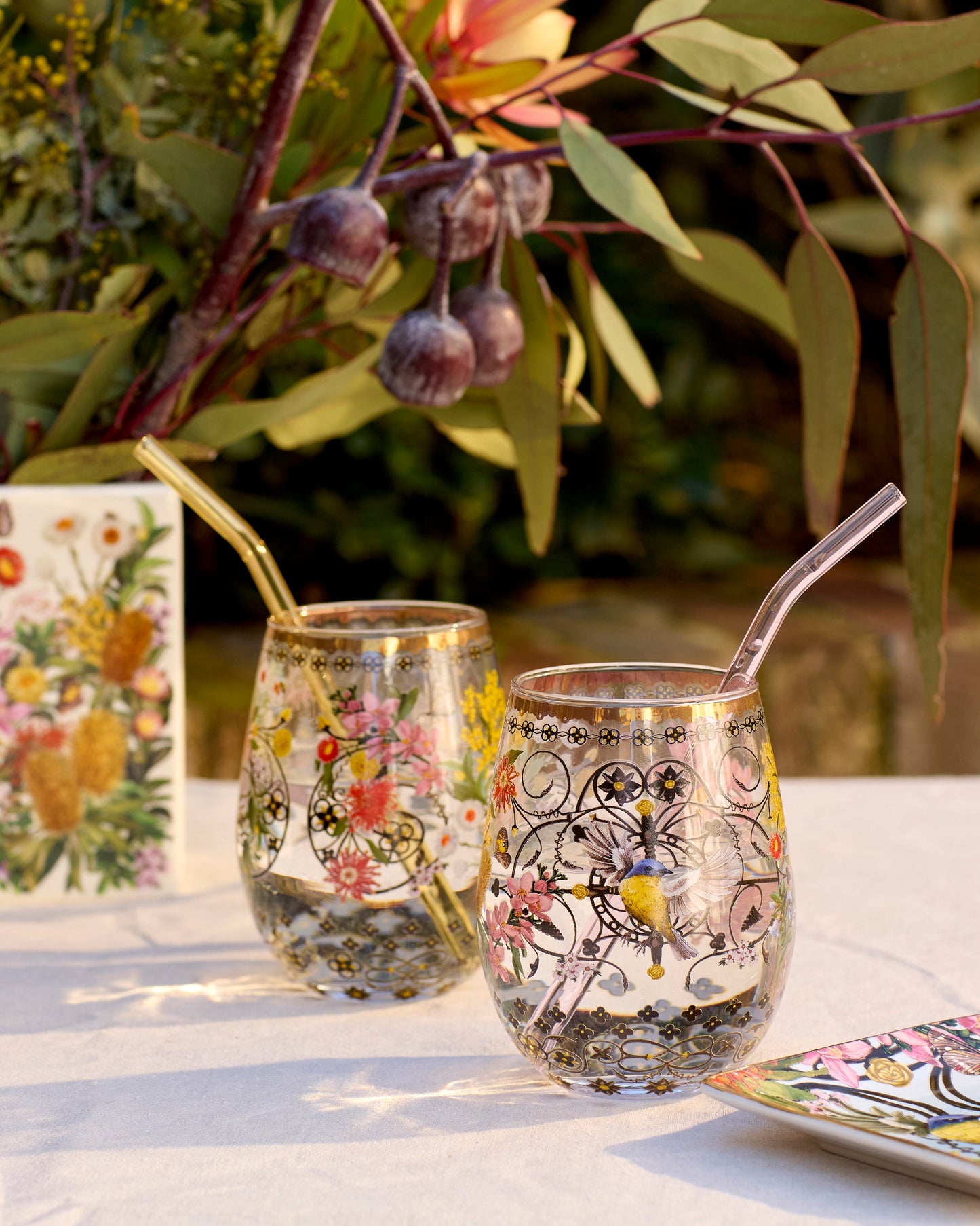 Glass Tumbler Set Large (Set of 2 glasses) Royal Botanic Gardens Victoria