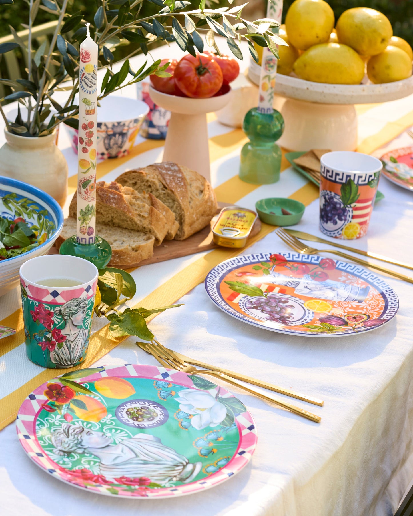 Plate Set Mediterranean Summer