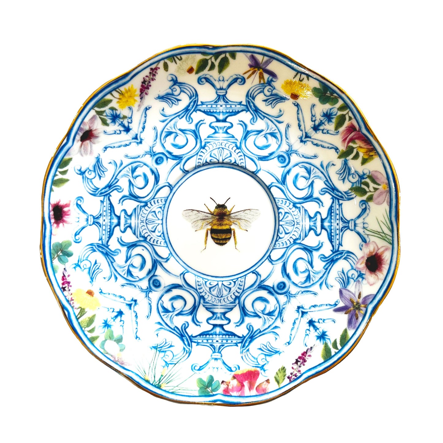 Tea Cup & Saucer Enchanted Garden