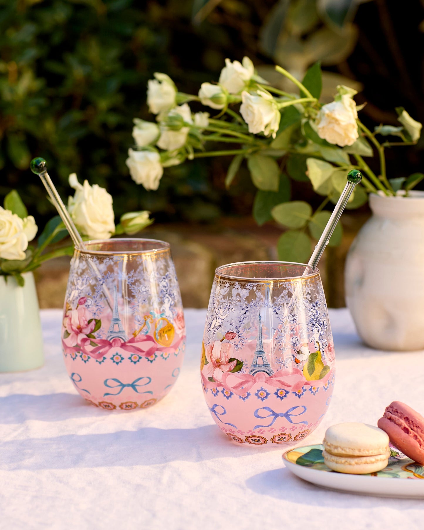 Glass Tumbler Large Je t'aime Paris (Set of 2 glasses)